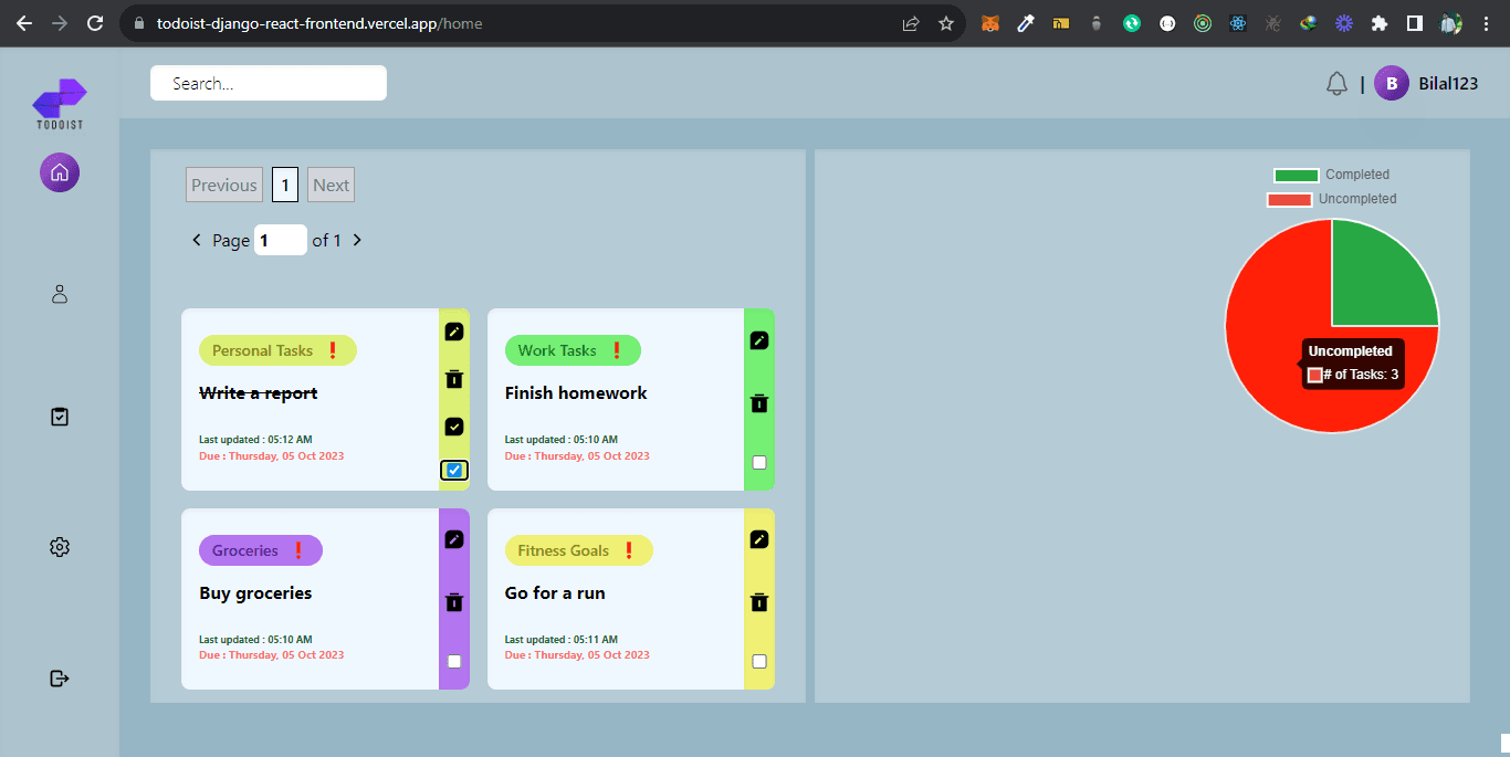 Todoist screenshot