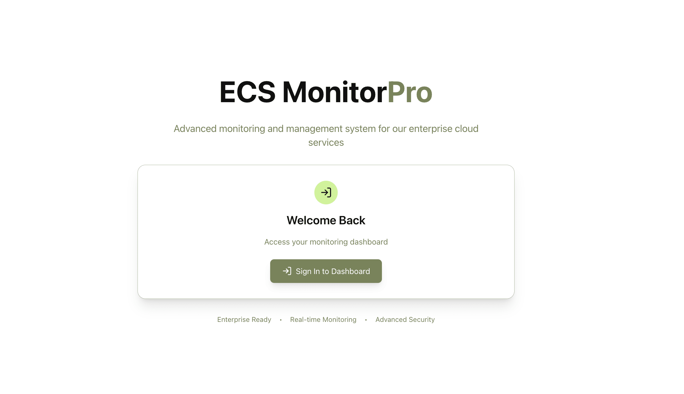 ECS Monitor Pro screenshot